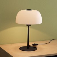 EGLO Lampe à poser Solo 2, verre opale/noire