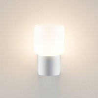Molto Luce Lanu Flat utomhusvägglampa, vit, aluminium/glas
