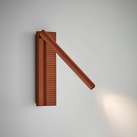 Bover LED-vägglampa Arid A/02 terrakotta, aluminium, 2 700 K