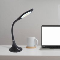 Lampa stołowa LED Pattaya, czarna, ściemniana, CCT