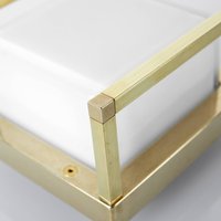 Moretti Luce Ice Cubic 3405 LED wall light, natural brass
