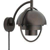 Gubi Vägglampa Multi-Lite, svart-mässingsfärgad, metall