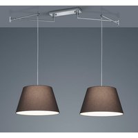 Helestra Certo hanging lamp 2-bulb, anthracite