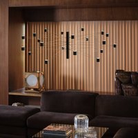 kdln LED-hänglampa POLAR 20.3, Ø 124 cm svart 20 lampor dimbar