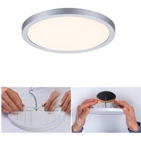 Paulmann LED-panel Areo 3 000 K rund krom 17,5 cm