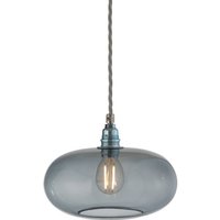 EBB & FLOW Horizon pendant light, smoky grey, glass, Ø 21 cm