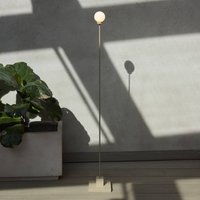Northern LED battery-powered floor lamp Snowball, grey-beige, 2,700 K