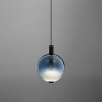 OLEV LED-hänglampa BEAM STICK NUANCE, blå, Ø 20 cm, 927