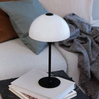 Dyberg Larsen Jazz table lamp, opal/black