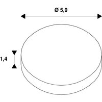 SLV Dekoring Light Eye 90, noir mat, Ø 6 cm, métal