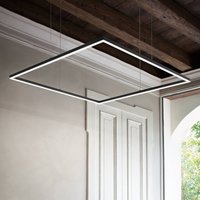 Ideallux Ideal Lux LED-pendellampa Oracle Slim 90 x 90 cm svart 3 000 K