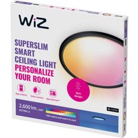 WiZ SuperSlim LED-taklampa RGBW Ø42cm svart