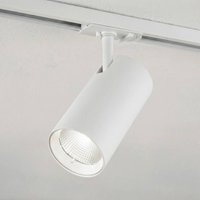 Lindby LED track spot Linaro, white, Ø 7 cm, aluminium, CCT
