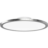 LIGHTME LED-taklampa Aqua Ø30.2cm silverblad