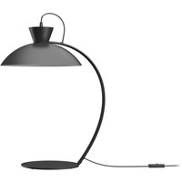 Aluminor Calao bordslampa, arm böjd skärm rund