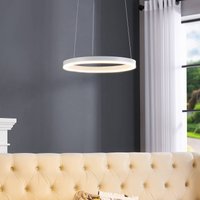 Arcchio LED-hänglampa Albiona, vit, 1 ring, Ø 40 cm
