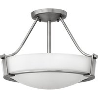 HINKLEY Taklampa Hathaway med avstånd, nickel Ø 41 cm