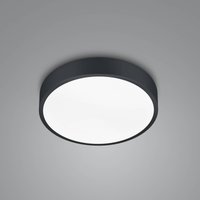 Trio Lighting Plafonnier LED Waco, CCT, Ø 31 cm, noir mat