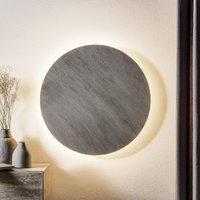 Escale Blade LED-vägglampa, betongoptik, Ø 59 cm