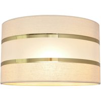HELAM Lampskärm Helen E27 Ø25/höjd 15 cm ecru-guld