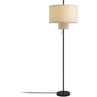 New Works Stehlampe Margin, beige, Ø 46 cm Höhe 153 cm Stoff