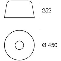 Linea Light LED-taklampa Delfi_S, svart, Ø 45 cm, metall