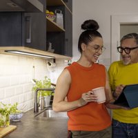 Lampe sous meuble LED OSRAM panneau 30 x 10 cm noir CCT à intensité variable