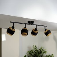 OSRAM taklampa Decor Spot Hornet, 4 lampor, svart/guld