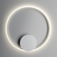 Fabbian Olympic LED-vägglampa 3 000 K Ø80cm vit