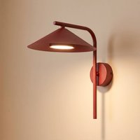 TK Lighting Lume S wall light, burgundy, metal, 31 cm high, GX53