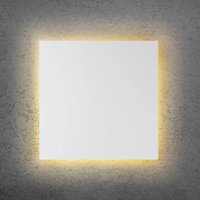 Escale LED-vägglampa BLADE Q, vit, 44 x 44 cm, metall, dimbar