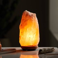 Stone bordlampe, saltkrystal, naturfarvet