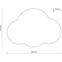 Wall lamp Cloud, , steel, indirect light, 38 x