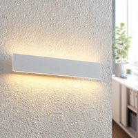 Lindby Ignazia LED-vägglampa, 47 cm, vit, metall, upp/ner