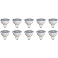 Prios LED-reflektor GU5.3 7.5W 621lm 36° vit 830 set om 10