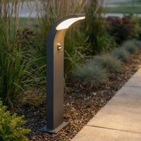 Lucande Timm LED path light, sensor, 60 cm, anthracite, IP54