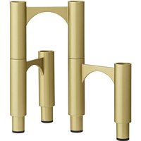 AYTM Compono ljusstake, guld, h 12 cm, aluminium, set om 3