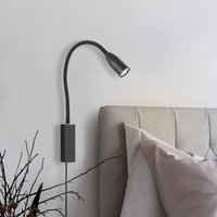 FISCHER & HONSEL Sten LED-vägglampa med geststyrning, svart