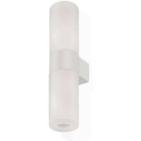 kdln vägglampa Pastilla, vit, höjd 36 cm, glas