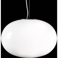 Oluce Alba - Opal glass pendant light, 1-bulb