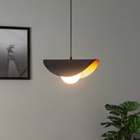 Opviq Hanging light Vatoz 2866 1-bulb, black, opal glass