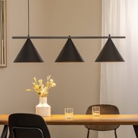 Eko-Light Capital hänglampa, svart, 3 lampor, Ø 32 cm, GX53