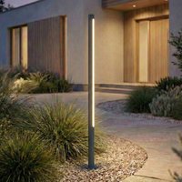 Lindby LED path light Liravel, height 115 cm, anthracite, IP65