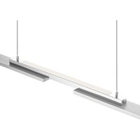 LED-hængelampe More, nikkel/krom, længde 120 cm, metal