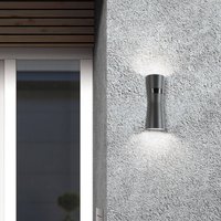 LCD LED-sensor-utomhusvägglampa 5135, grafit, metall, 26 cm, IP65