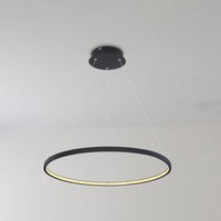 Globo Suspension LED Ralph à 1 lampe, noire, Ø 60cm