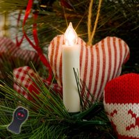 Konstsmide Christmas Battery-powered LED Xmas tree candles, 10-bulb