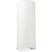FARO BARCELONA Vägglampa Cotton, kupad, 37 x 15 cm, beige