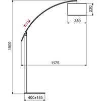 Aluminor Rainbow golvlampa ebenholts/krom