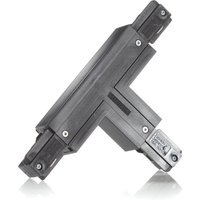 Eutrac Connecteur en T encastré Terre extérieur gauche noir